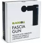 BLACKROLL FASCIA GUN masāžas pistole ar 4 uzgaļiem, 4 intensitātes līmeņiem, bezsuku motoru, USB-C, ceļojumu maciņu - A002840