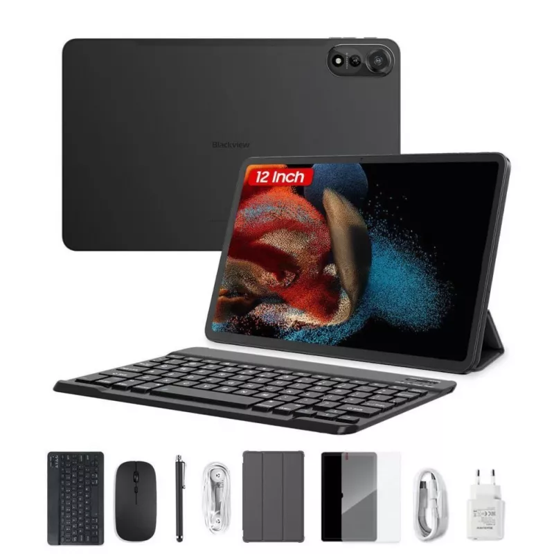 Blackview MEGA 2 Planšetdators 11.52 inch 6/256GB 4G LTE Android 13 + Komplekts (Tastatūra, Maciņš, Irbulis, Pele) Zaļš