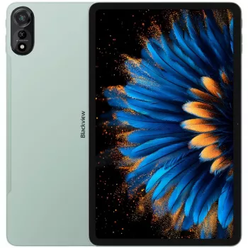 Blackview MEGA 2 planšetdators 12 collas 6/256GB 4G LTE ar tastatūru, maciņu, zīmuli un peli, zaļš