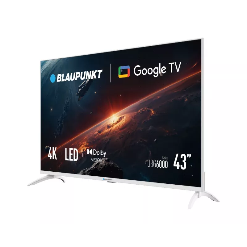 Blaupunkt 43UBG6010S 43 collas (108 cm) 4K Ultra HD Google TV, Balts