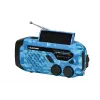 Blaupunkt ER10BC FM PLL digitālais modinātāja radiouztvērējs ar diviem modinātājiem, USB uzlādi, termometru, zilā kamuflāžā