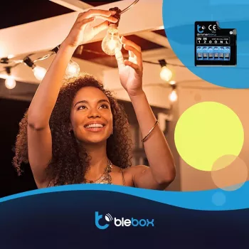 BLEBOX DimmerBox WiFi viedais dimmera modulis 230V 250W regulējamiem gaismas avotiem