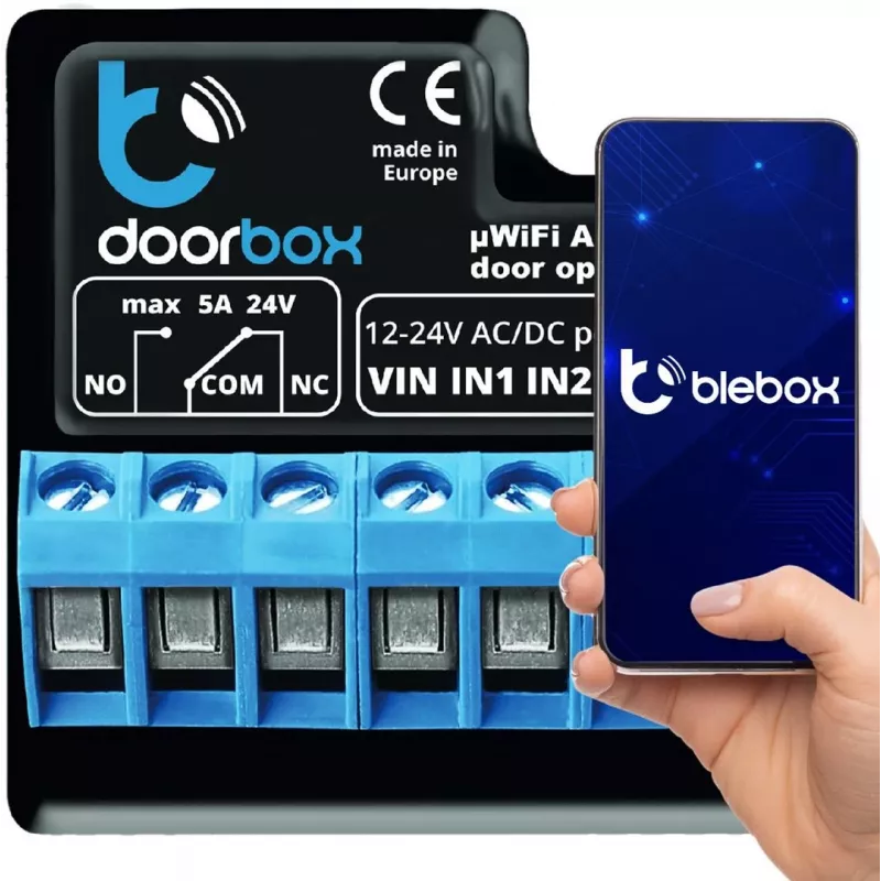 BLEBOX DoorBox - Vārtiņu un durvju kontrolieris