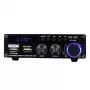 Blitzwolf AS-22 Audio pastiprinātājs, 45W, Bluetooth 5.0, USB + tālvadības pults (Melns)