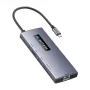 BlitzWolf BW-NEW TH8 10-in-1 USB-C Hub Adapter ar 4K HDMI, 3x USB 3.0, 2x USB 2.0, Gigabit Ethernet, 100W PD, SD/TF karšu lasītāju, Space Gray