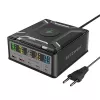 BlitzWolf BW-S28 260W GaN USB-C lādēšanas stacija, 2xUSB-A, 3xUSB-C, 15W bezvadu lādētājs, Melna