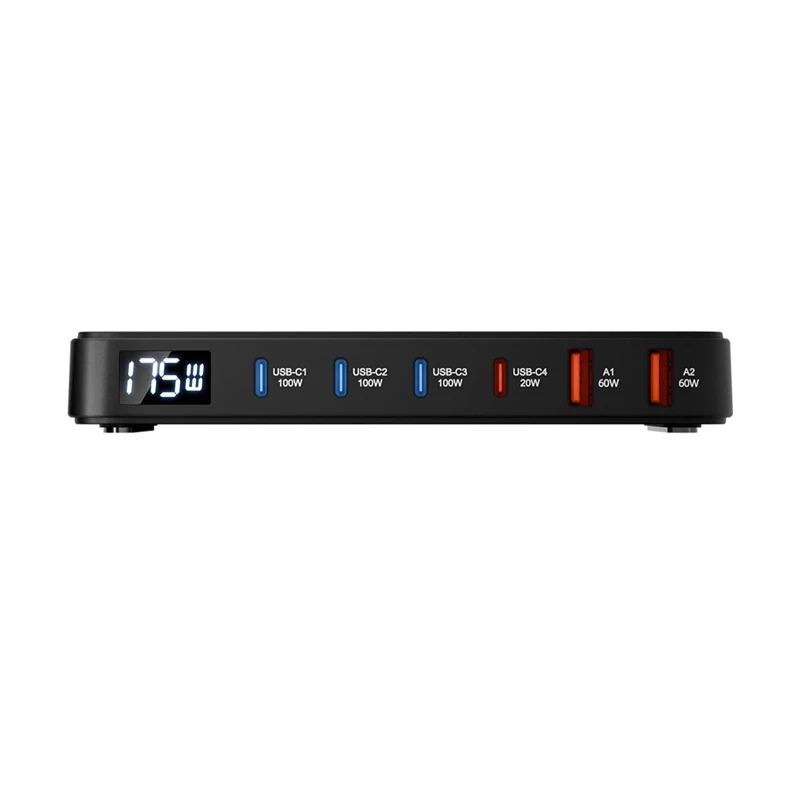 Blitzwolf BW-S30 6-in-1 uzlādes stacija 4xUSB-C + 2xUSB 175W