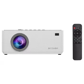 Blitzwolf BW-V8 4K Android Projektors, Full HD 1080p, 900 ANSI lūmeni, automātiskā fokusēšana, Wi-Fi 6, Bluetooth 5.0