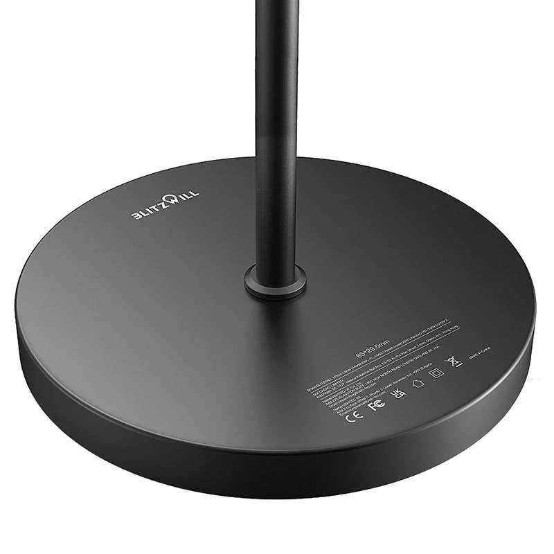 BLITZWOLF Divu lampu grīdas lampa ar tālvadības pulti BlitzWill BWL-FL-0001, 36W (Melna)
