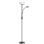 BLITZWOLF Divu lampu grīdas lampa ar tālvadības pulti BlitzWill BWL-FL-0001, 36W (Melna)
