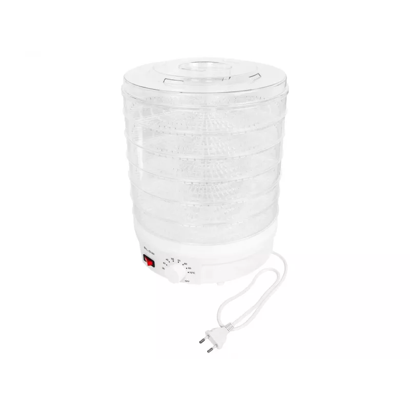 BLO Sēņu, dārzeņu un augļu žāvētājs 500W FD-01 ar 5 paplātēm, regulējama temperatūra 35-70°C