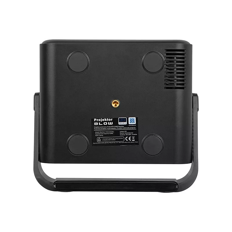 BLOW AndroidTV FullHD MaxView pārnēsājamais projektors melns