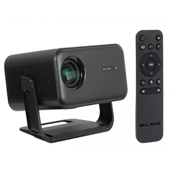 BLOW AndroidTV FullHD MaxView pārnēsājamais projektors melns