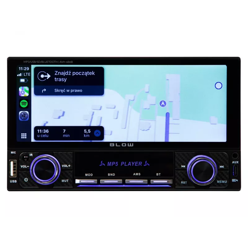 BLOW AVH-686B RDS MP3/USB/Micro SD/Bluetooth auto radio