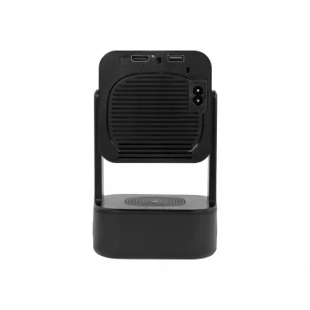 BLOW pārnēsājamais projektors Android TV HD kino skaņa ar melnu maciņu