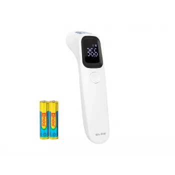 BLOW T-01 Bezkontakta infrasarkanais termometrs ar fona apgaismojumu LCD, drudža trauksmi, 32 atmiņām, °C/°F pārslēdzams
