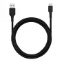 Blue Star USB-A uz USB-C kabelis 1m 3A Melns DC-001AC3.0