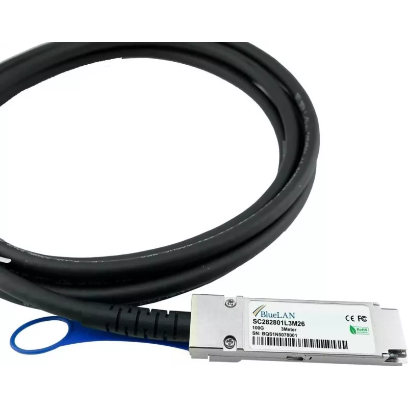 BlueOptics CBL-NTWK-0943-SQ28C10M-BL InfiniBand kabelis 10 m QSFP28 oranžs