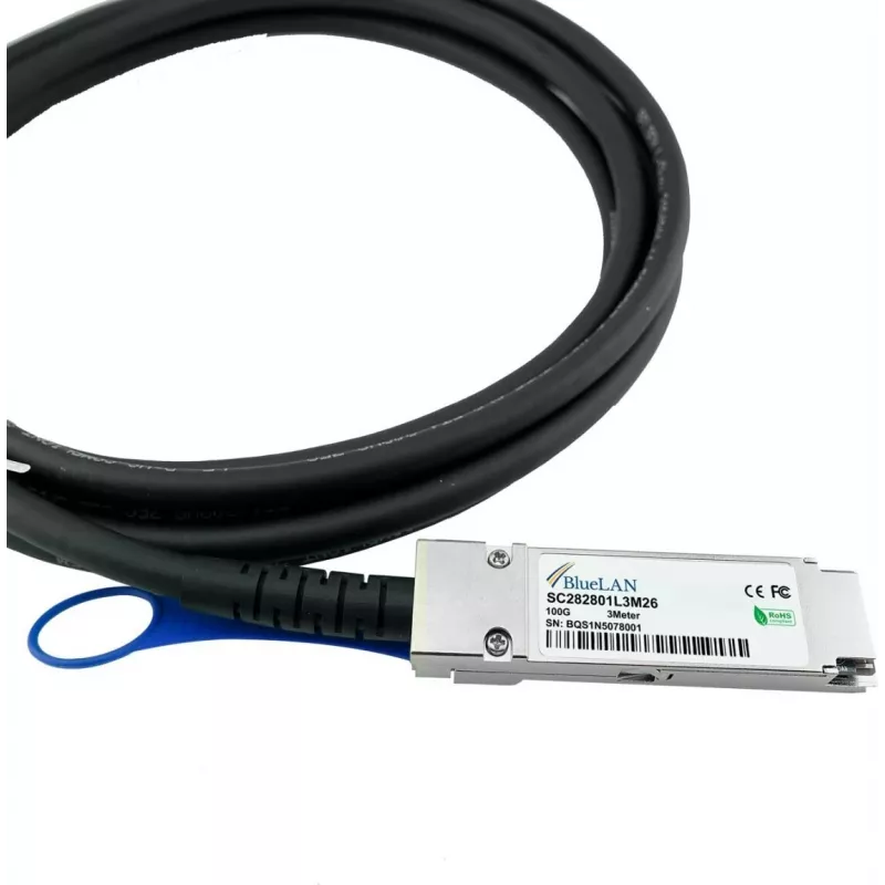 BlueOptics CBL-NTWK-0943-SQ28C10M-BL InfiniBand kabelis 10 m QSFP28 oranžs
