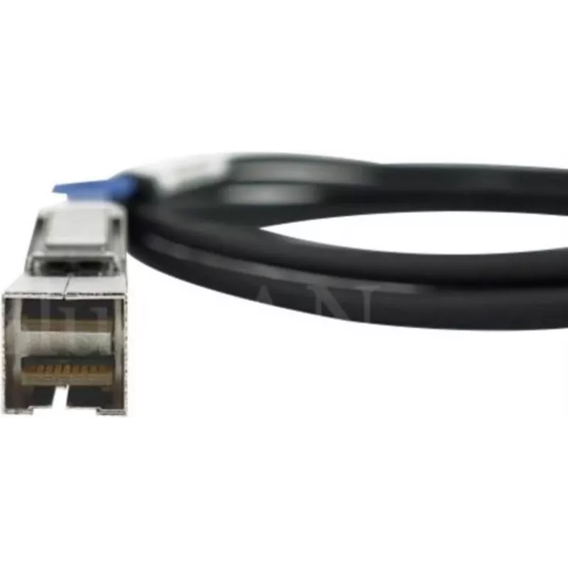 BLUEOPTICS HPE 716189-B21 saderīgs BlueLAN MiniSAS hibrīda kabelis, 4x Mini-SAS (SFF-8088) uz 4x Mini-SAS HD (SFF-8644), AWG30, 1 metrs (716189-B21-BL)