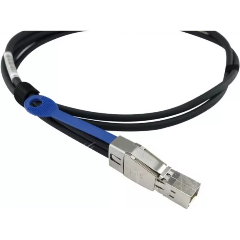 BLUEOPTICS HPE 716189-B21 saderīgs BlueLAN MiniSAS hibrīda kabelis, 4x Mini-SAS (SFF-8088) uz 4x Mini-SAS HD (SFF-8644), AWG30, 1 metrs (716189-B21-BL)