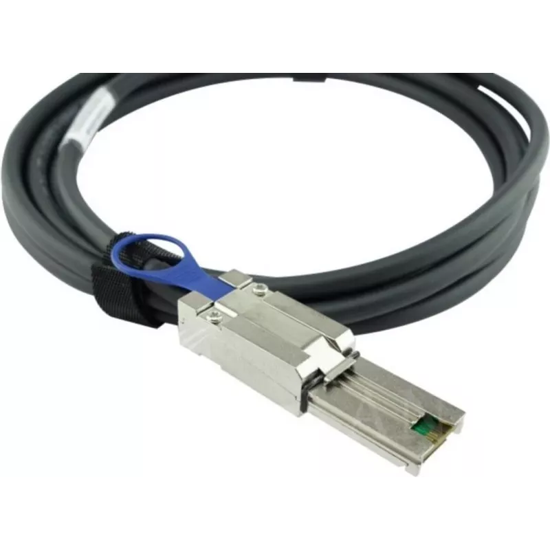 BLUEOPTICS HPE 716189-B21 saderīgs BlueLAN MiniSAS hibrīda kabelis, 4x Mini-SAS (SFF-8088) uz 4x Mini-SAS HD (SFF-8644), AWG30, 1 metrs (716189-B21-BL)