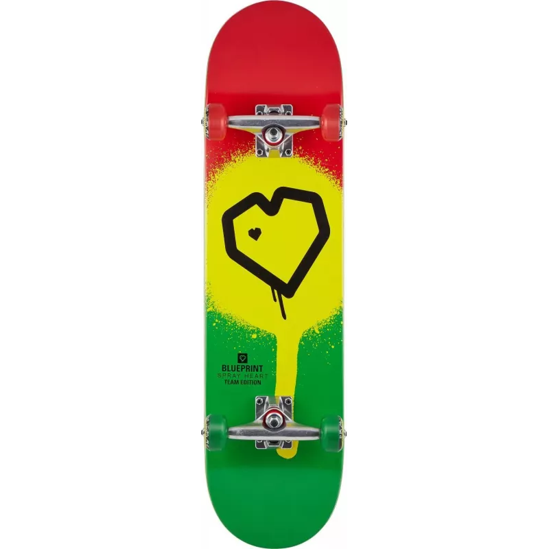 Blueprint Complete Skateboard 8 Black-Green
