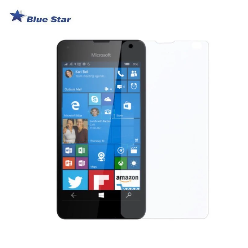BlueStar rūdīta stikla ekrāna aizsargs Microsoft Lumia 550 (1 iepakojums, caurspīdīgs)