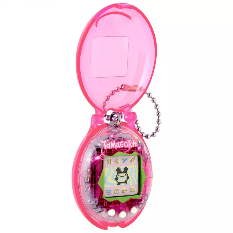 BND Tamagotchi Original virtuālais mājdzīvnieks ar aizsargmaciņu - rozā
