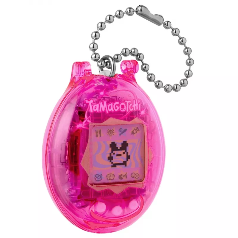 BND Tamagotchi Original virtuālais mājdzīvnieks ar aizsargmaciņu - rozā