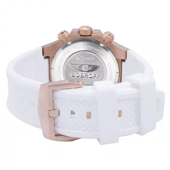 BOBROFF BF1002L25 Unisex Analogais Kvarca Pulkstenis 43mm Nerūsējošā Tērauda Korpuss Melna Ādas Siksniņa