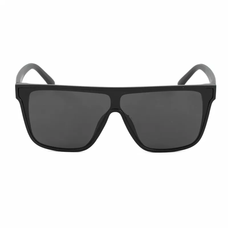 Bobroff BFG0032-S05P Vīriešu saulesbrilles – Polarizētas, melns rāmis, pelēkas lēcas, 143 mm