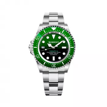 BOBROFF MAN BF0002ibv analogais kvarca pulkstenis 42mm melns ciparnīca ādas siksniņa