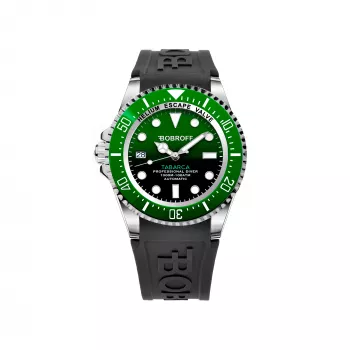 BOBROFF MAN BF0002ibvBFS Analogais kvarca pulkstenis 42mm melns ciparnīca ādas siksniņa