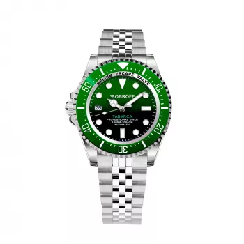 BOBROFF MAN BF0002ibvBFST 42mm kvarca analogais pulkstenis - nerūsējošā tērauda siksniņa