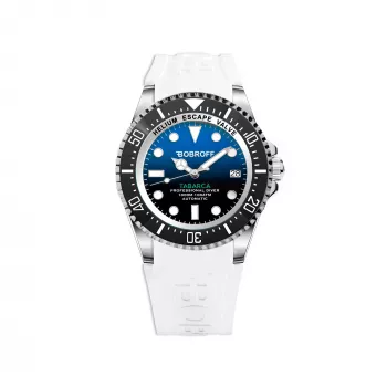 BOBROFF MAN BF0003-BFSTB Analogais kvarca pulkstenis 42mm Nerūsējošais tērauds Melna āda