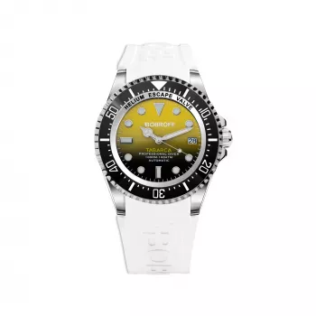 BOBROFF MAN BF0008-BFSTB Analogais kvarca pulkstenis 44 mm Nerūsējošais tērauds Melna āda