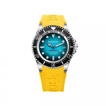 BOBROFF MAN BF0009-BFSTA 44mm Kvarca analogais pulkstenis Nerūsējošais tērauds Sudraba tonis