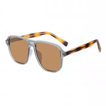 BOBROFF MAN BFG0003-C5 Taisnstūra saulesbrilles UV400 Polikarbonāta lēca 56/17/145 mm