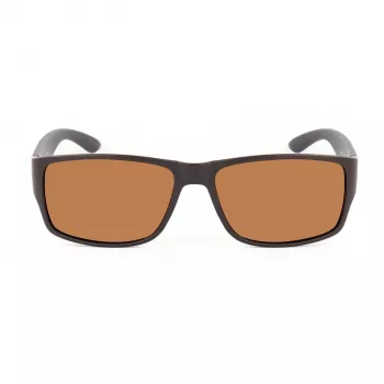 BOBROFF Vīriešu modes saulesbrilles BFG0031-C4P - Taisnstūra melns rāmis, UV400 lēcas