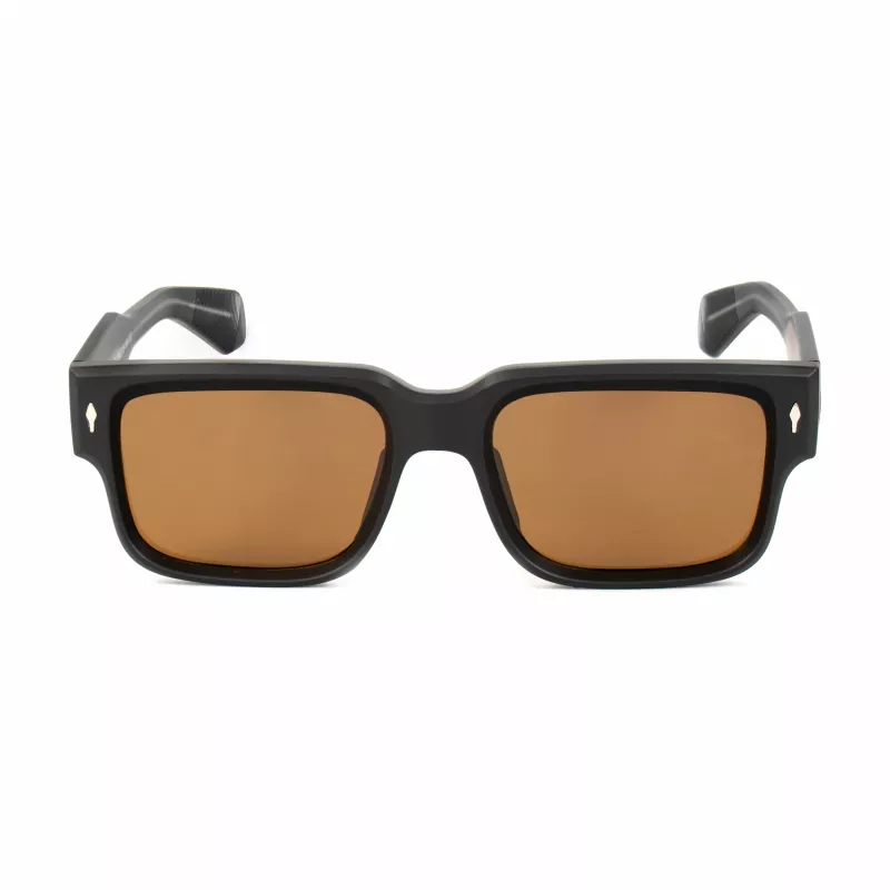 BOBROFF vīriešu taisnstūra saulesbrilles BFG0021-C1 melnas/pelēkas UV400