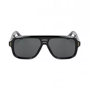 BOBROFF Vīriešu saulesbrilles BFG0019-C1 Melns rāmis Pelēkas lēcas UV400 56-19-148