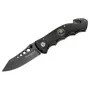 Boker Magnum USN Seals nazis 01MB856 fiksēta asmens taktiskais nazis, 440A nerūsējošā tērauda clip point kombinētais asmens, G-10 rokturis, Kydex apvalks, melns