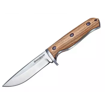 Boker Magnum Zebra Drop salokāms nazis 02SC337, 440A nerūsējošā tērauda Drop Point asmens, Zebrawood rokturis, Liner Lock, EDC kabatas nazis