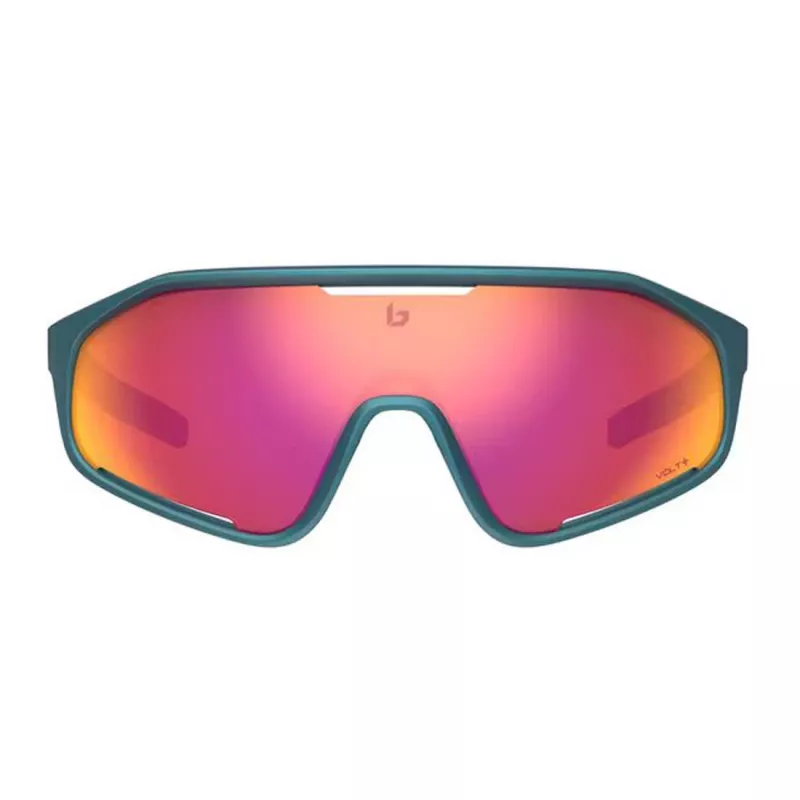 Bolle BS010009 Unisex Sporta saulesbrilles - Melns neilona rāmis, Pelēkas polikarbonāta lēcas, UV400 aizsardzība