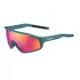 Bolle BS010009 Unisex Sporta saulesbrilles - Melns neilona rāmis, Pelēkas polikarbonāta lēcas, UV400 aizsardzība