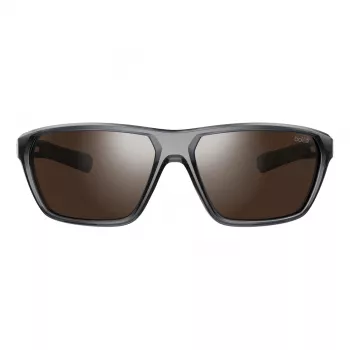 BOLLE BS045002-S Unisex Sporta Saulesbrilles - Matēts Melns Rāmis, Pelēka Lēca, 63/15/130 mm