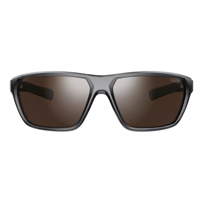 BOLLE BS045002-S Unisex Sporta Saulesbrilles - Matēts Melns Rāmis, Pelēka Lēca, 63/15/130 mm