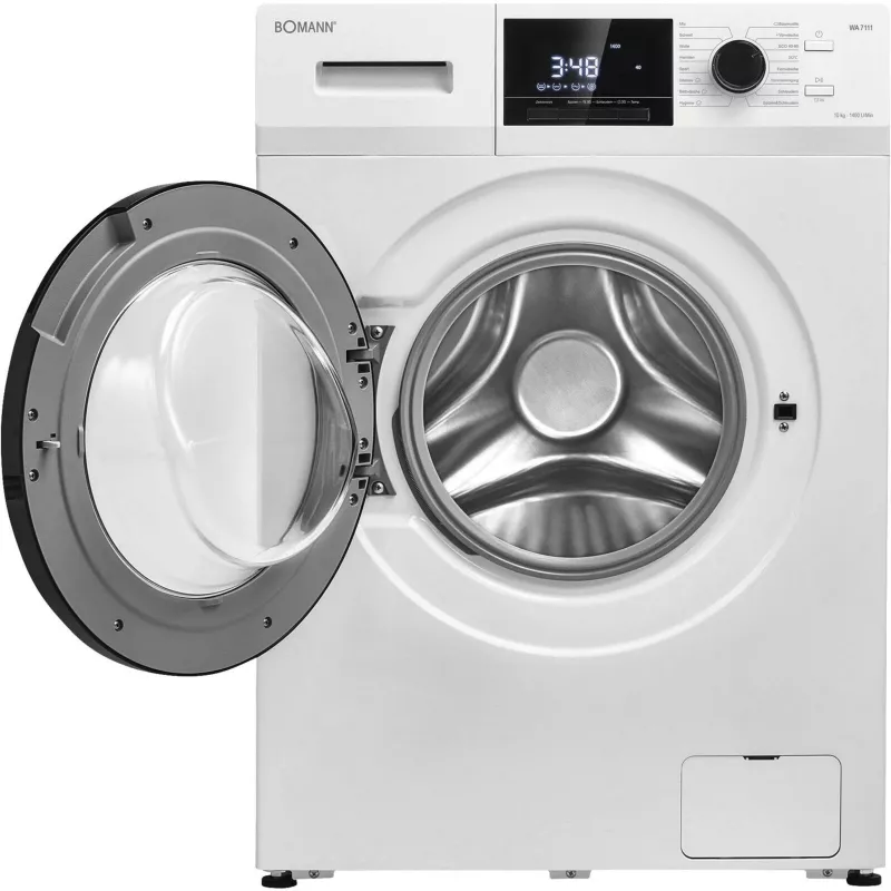 BOMANN WA 7111 Priekšējās ielādes veļas mazgājamā mašīna, 7 kg, 1400 apgr./min, balta