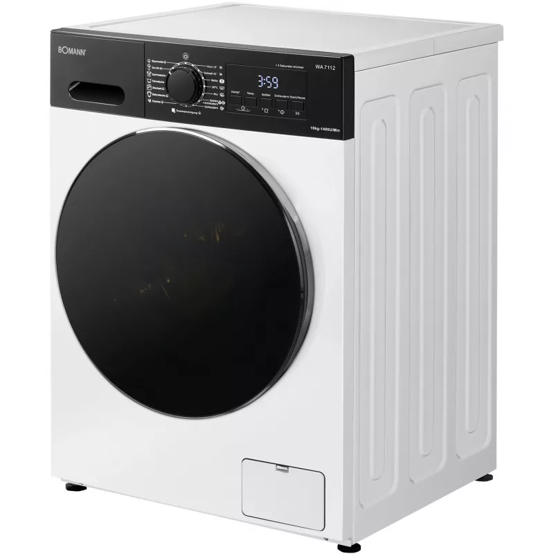 BOMANN WA 7112 Sirdsveida vafeļu gatavotājs, 1000 W, Balts/Melns